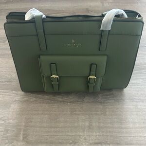 New London Fog Olive Sophia Pebble Tote Bag